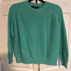 Sweet Rain Aqua Crew Neck Sweater